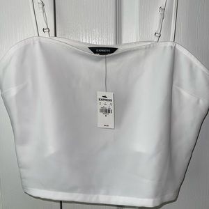 NWT Express cropped white cami